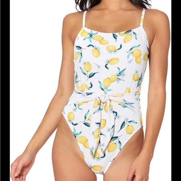 Jessica Simpson | Lemon One Piece Motif Swimming Bathing Suit  | Size M - Picture 1 of 13